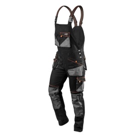 Pantaloni de lucru cu pieptar, salopeta, slim fit, model HD, marimea XL/54, NEO - Img 2