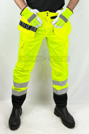 Pantaloni Safety Shell ATELOPUS – Green & Black