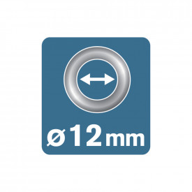 Rapid 5000413, set 25 ocheti din otel cromat, inclusiv sistem de fixare, 12x23mm - Img 4
