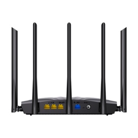 Router Wi-Fi 6, DualBand 2.4Ghz/5GHz, 300+1201Mbps, 5x6dBi, 4 porturi Gigabit - TENDA TND-RX2-PRO - Img 2