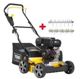 Scarificator si aerator gazon Texas Pro Cut 400TG 2-in-1, benzina, 5CP, reglaj central, latime lucru 400mm - Img 4