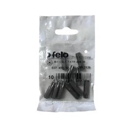 Set 10 biti Felo, seria Industrial profil Torx TR, C6.3, TTX40, 25mm