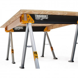 Set doua mese de santier cu picioare reglabile ToughBuilt TB-C550-2, 100% otel, max 1000 kg, 105.5cm - Img 4