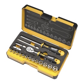 Trusa chei tubulare si accesorii Felo R-GO, 1/4", 19 piese