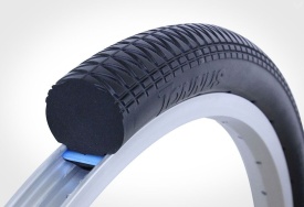 Anvelopa TANNUS Airless New Slick 700x25C Midnight Negru - Img 4