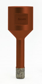 Carota diamantata pt. gresie portelanata & piatra - diam. 10mm -cu ceara- Profesional Standard - DXDY.REDrill.10 - Img 2