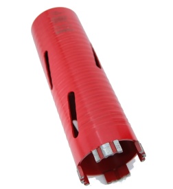 Carota diamantata Super PREMIUM ø63mm x 180mm x M16 pentru gaurire Beton armat, Zidarie, Granit - DXQZ.REDCORE.63 - Img 3