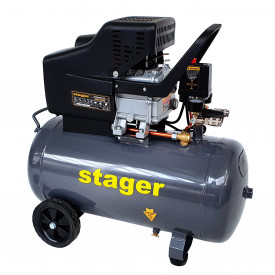 Compresor de aer, 50L, 8bar, 200L/min, monofazat, angrenare directa - Img 5