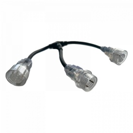 Conector tip T mufa rotunda pentru interconectare segmente banda led Setolite Snake - Img 2
