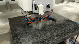 G-matic 3000, centru de lucru CNC, pentru frezare si gravare in piatra - Ghines - Img 4