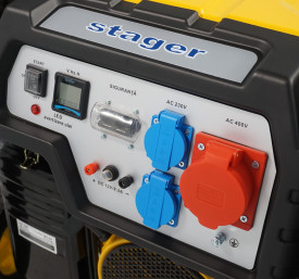 Generator de curent trifazat Stager FD 7500E3, open-frame 6kW, benzina, pornire electrica - Img 5