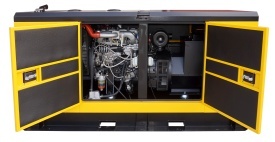 Generator insonorizat Stager YDY61S3, diesel, trifazat 55kVA, 79A, 1500rpm - Img 5