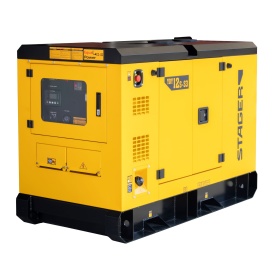 Generator insonorizat dual 12 kVA, 16A, 1500rpm, trifazat, diesel Stager YDY12S-S3 - Img 3