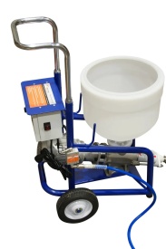 Masina multifunctionala de tencuit, gletuit, izolatii, debit max. 0-12 L/min, 1.5kW Monofazata, 20 bar, cuva plastic 35L - CNO-MFS12 - Img 2