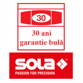 Nivela aluminiu forjat, antisoc, 2 bule, 60 cm, SOLA, tip MR 60