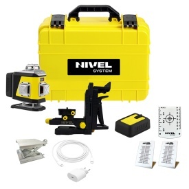 Nivelă Laser 4D Nivel System CL4R LCD, Roșu, 4x360°, 30/70 m, Bluetooth, 8000 mAh - Img 4