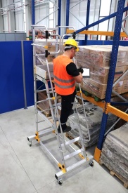 Platforma mobila profesionala RD38 din aluminiu, H lucru 3,8m - Img 3