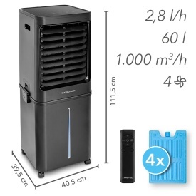 Racitor aer TROTEC PAE 80 1000 m3/h, 125W, 60l - Img 4