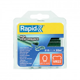 Rapid 40108802, set de 215 inele pentru gard, galvanizate VR22, diametru 5-11 mm, verzi - Img 1