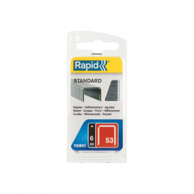 Rapid 40109560, set de 1060 de capse din sarma fina galvanizata No. 53, 6 mm - Img 2