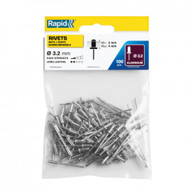 Rapid 5000377, set 100 de nituri de 2-4 mm, Ø3.2 x 8 mm - Img 3