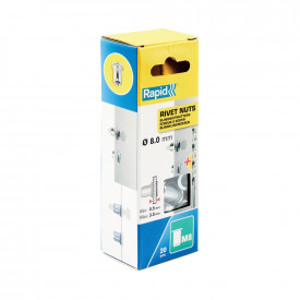Rapid 5001482, set 20 nituri cu filet tip piulita M8, 3.5 mm - Img 2