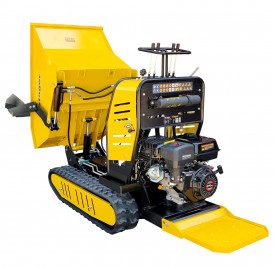 Roaba cu motor termic cu incarcator frontal 9CP, 500kg, senile Stager RMT500SI - Img 3