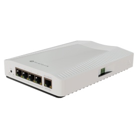 Router 4 porturi 10G, 1 port 1G, sina DIN - MikroTik CRS304-4XG-IN