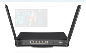 Router Wireless Mikrotik Dual Band AX1800 2.4GHz PoE - C53UIG+5HPAXD2HPAX
