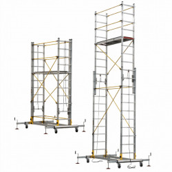 Schela mobila din aluminiu TeleSafe 008XL inaltime de lucru 7,85 m