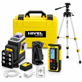 SET Nivelă Laser Motorizată Nivel System CLx3G MOTOR, Verde, 3x360° + Trepied SJJ-M1 EX + Receptor CLS-310 Digital