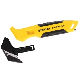 Stanley FMHT10373-0, Cutter prin tragere, pentru carton, maner cauciucat, lama trapezoidala - Img 2