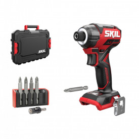 Surubelnita cu impact cu acumulator Compact Brushless, cuplu 250 nm, set 6 biti + geanta de transport SKIL 3225 JA