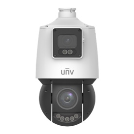 Camera de supraveghere Dual-lens IP, PTZ, 4MP, IR 100m&amp;WL30m, Audio, Alarm, PoE, IP66 - UNV IPC94144SFW-X25-F40C - Img 3