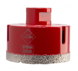 Carota diamantata pt. portelan, placi ceramice DryGres 75mm - RUBI-5992 - Img 1