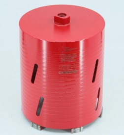 Carota diamantata Super PREMIUM ø16mm x 180mm x M16 pentru gaurire Beton armat, Zidarie, Granit - DXQZ.REDCORE.16 - Img 2