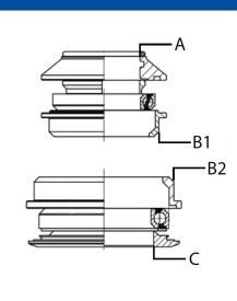 Cuveti Semi Integrati M-WAVE ZS44/56 LB - Img 3