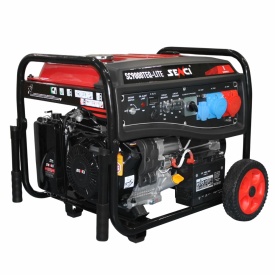 Generator de curent SENCI SC9000TEQ LITE P.max 7.5kW 230V/400V, roti si manere incluse - Img 2