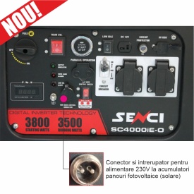 Generator inverter monofazat Senci SC4000iE-O, Putere max. 3.8 kW, 230V, AVR - Img 2