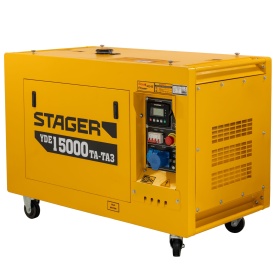 Generator profesional Stager YDE15000TA-TA3, 11.5 kW, DualPower 230-400V, insonorizat, diesel, 3000rpm, pornire electrica - Img 6