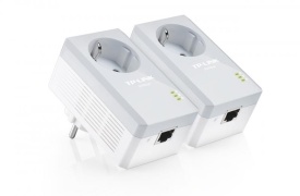 Kit adaptor powerline T 600 Mbps 300 m priza AC TP-Link TL-PA4010PKI