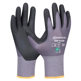 Manusi de protectie Top Flex, din nylon si elastan, acoperire din spuma de nitril, uz profesional, marimea 10/XL - Img 1