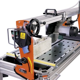 Masina de taiat marmura, granit 200cm, 2.2kW 400V, SUPREME 200S cu laser si roti - Battipav-82001/T380S1 - Img 3