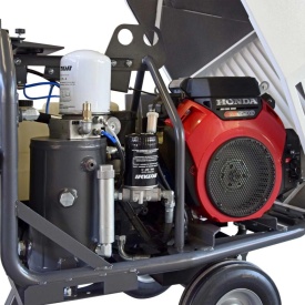 Motocompresor ROTAIR VRK 16 AE presiune 6 bar debit 1600 l/min motor Honda GX 630 20.8 cp - Img 3