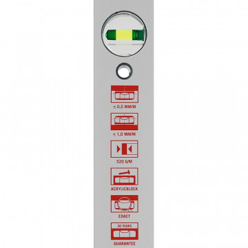 Nivela din aluminiu SOLA AZB 3, 120cm, 3 bule FOCUS