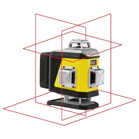 Nivelă Laser 4D Nivel System CL4R LCD, Roșu, 4x360°, 30/70 m, Bluetooth, 8000 mAh