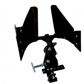 Plug reversibil cu doua brazdare pentru motocultor, tija 19cm - Img 1