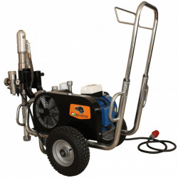Pompa airless hidraulica debit 10 l/min PAZ-9600e aplicare glet mecanizat - Img 2
