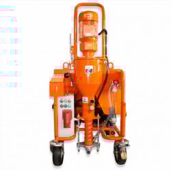 Pompa de tencuit BISONTE PCS-K4 trifazica 400V, debit material 6-40 l /min - Img 4