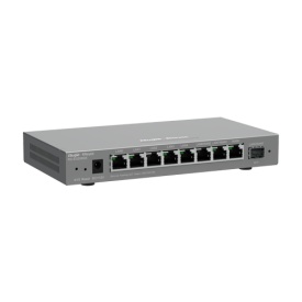 Router 8 porturi RJ45 1 Gbps, 1 port SFP 1 Gbps, 200 clienti, Multi-WAN, Cloud Management - Ruijie RG-EG209GS - Img 3